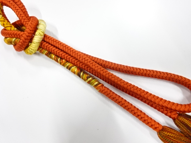 正絹　撚り房　手組帯締め